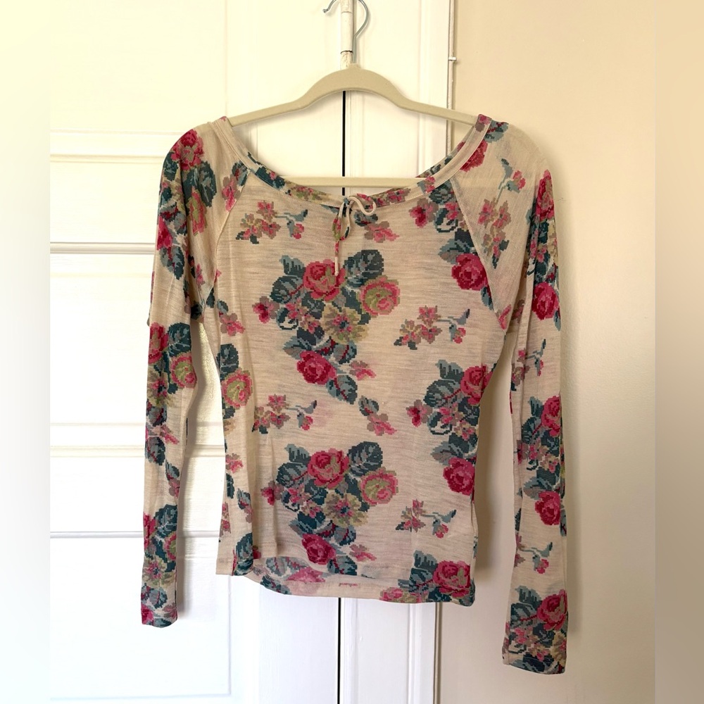 Kenzo Floral Sheer Top